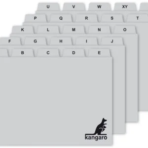 Tabkaartjes kangaro A-Z 148 x 100/110 mm voor o.a. ansichtkaarten