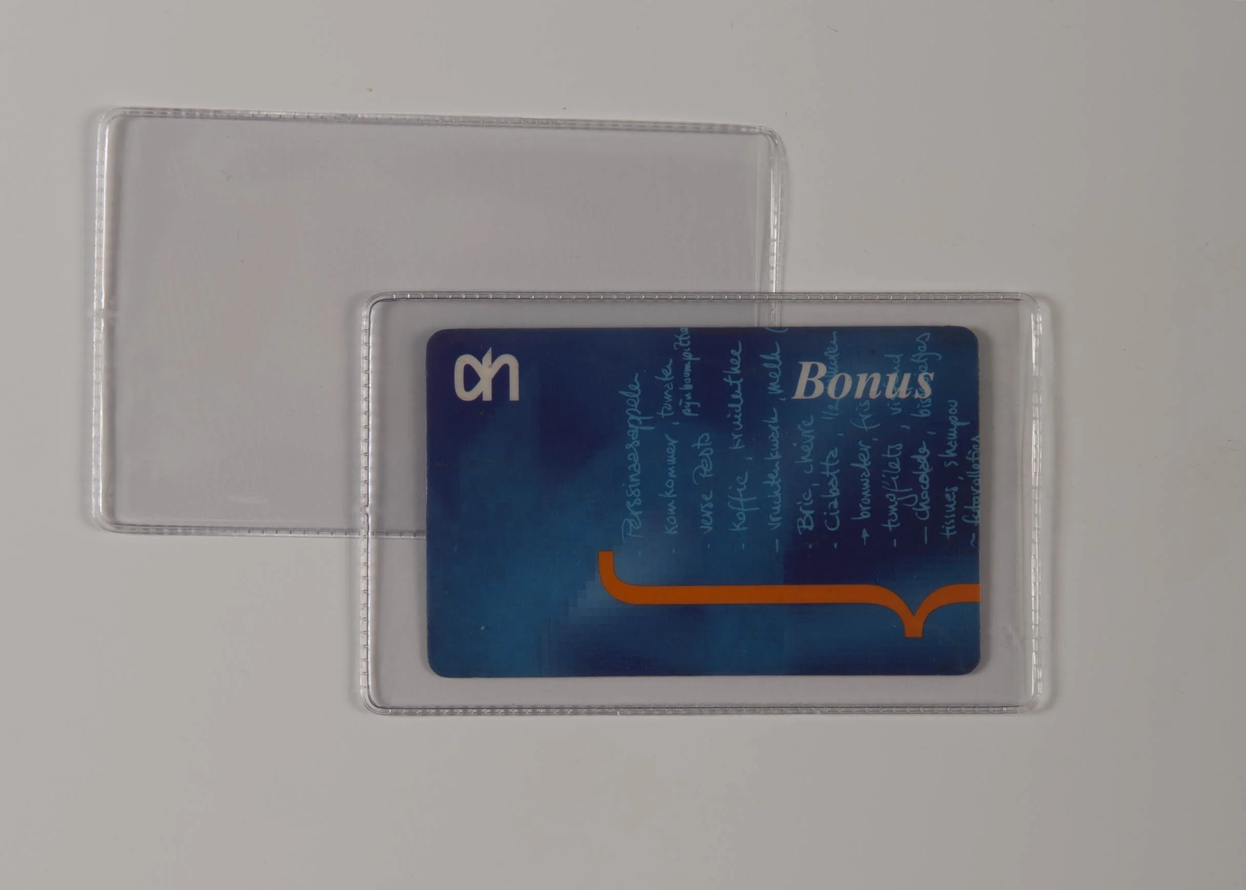 PVC beschermhoes 66 x 106 mm set van 100 stuks voor o.a. coincards