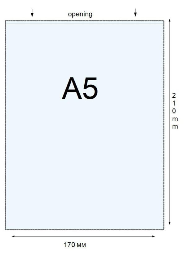 PVC beschermhoes A5 ( 170 x 210 mm ) set van 25 stuks - Afbeelding 2