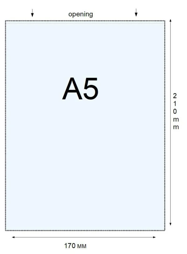 PVC beschermhoes A5 ( 170 x 210 mm ) set van 25 stuks - Afbeelding 2