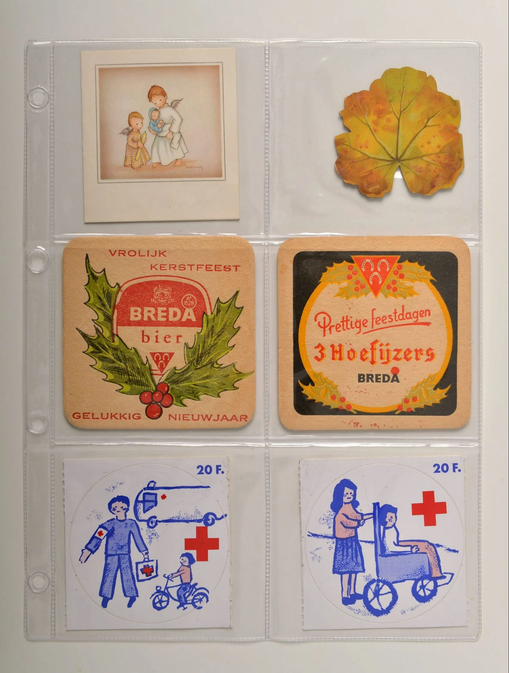 Din A4 set van 10 stuks transparante bladen 6 vakken horizontaal (vakmaat 91 x 103 mm) voor o.a. theezakjes en reclamemateriaal