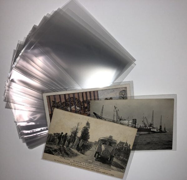 97 x 147 mm PP beschermhoezen voor o.a. oude ansichtkaarten