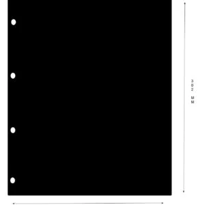 Luxe schutblad Din A4 PP zwart, per stuk