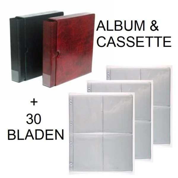 Combi deal! Din A4 album incl. cassette en 30 transparante bladen