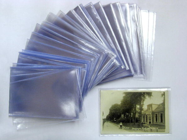 PVC beschermhoezen voor o.a. oude ansichtkaarten "97 x 147 mm" 100 stuks