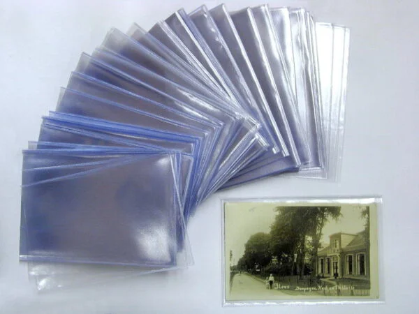 PVC beschermhoezen voor o.a. oude ansichtkaarten "97 x 147 mm" 100 stuks