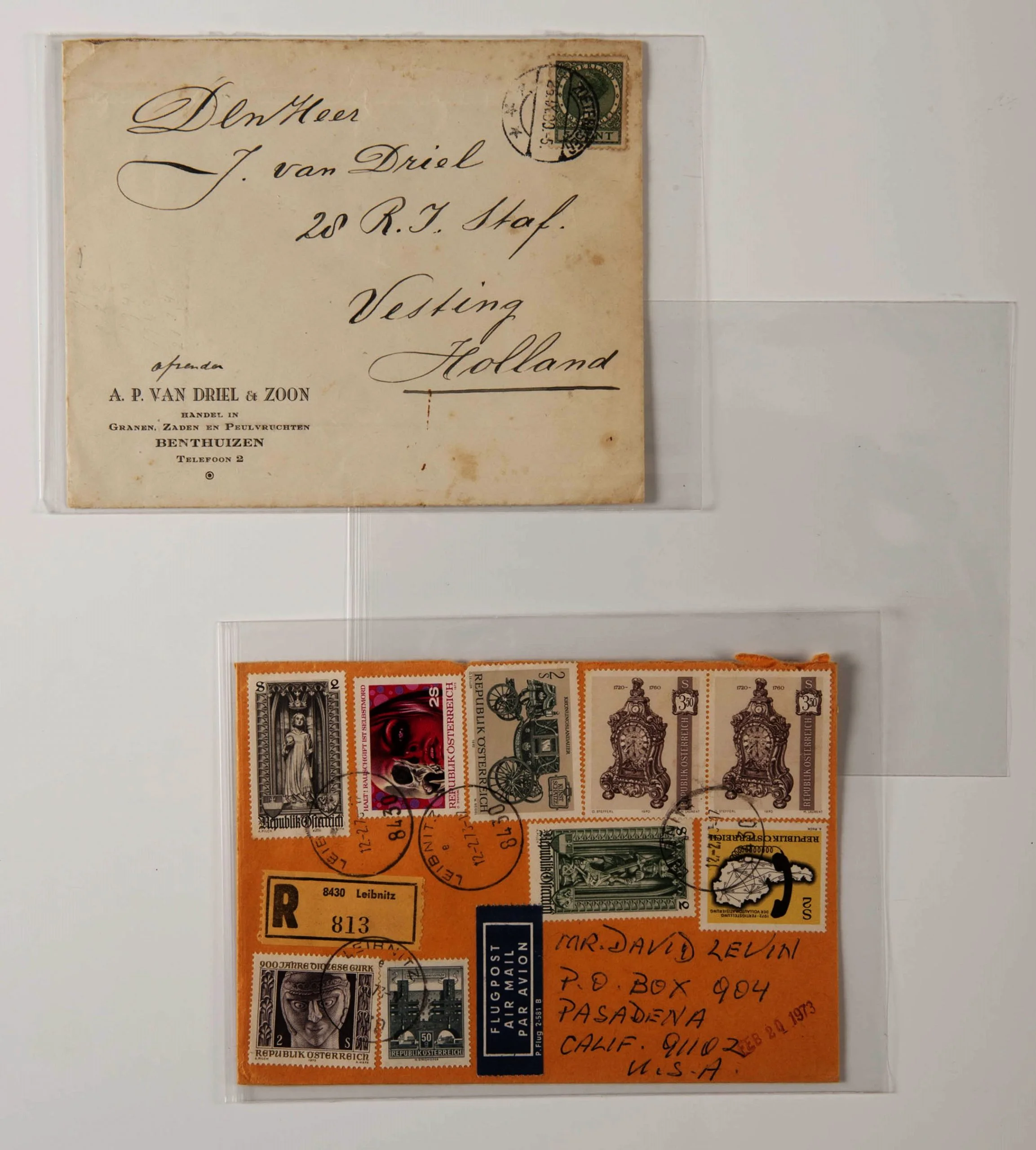 90 x 175 mm PP beschermhoezen voor o.a. bankbiljetten en reclame materiaal