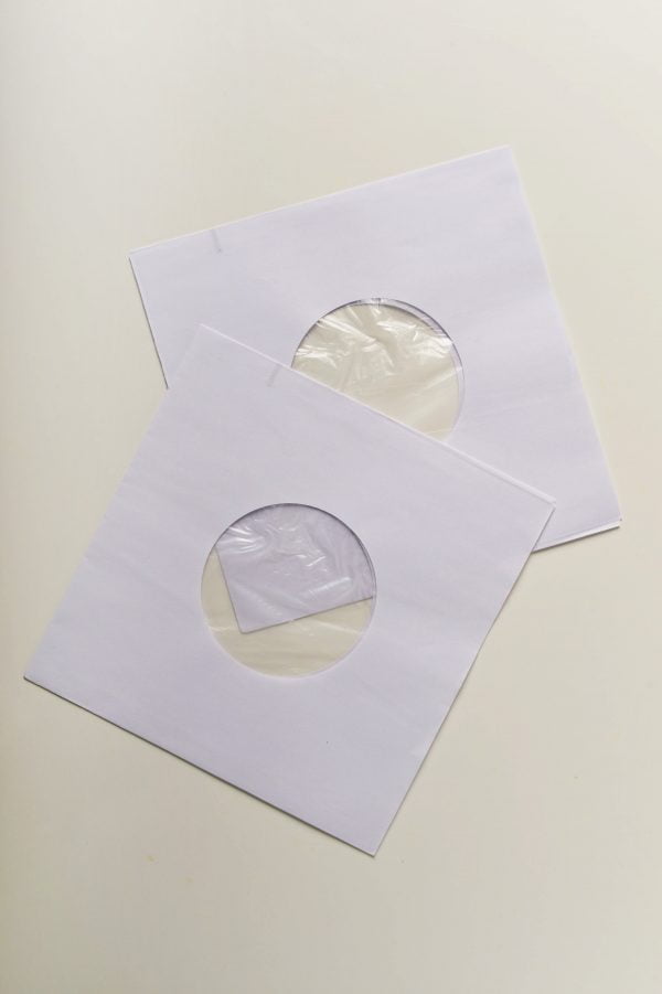 Binnenhoes voor singles 7 inch, inclusief binnenvoering, set van 10 stuks
