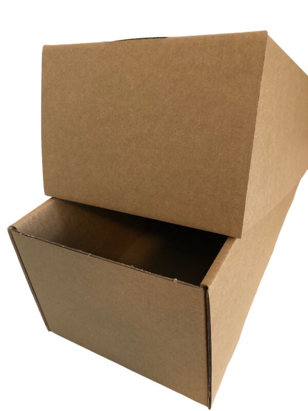 Kartonnen opbergdoos voor prentbriefkaarten / ansichtkaarten, bodem + deksel 405 x 163 x 130 mm - Afbeelding 2