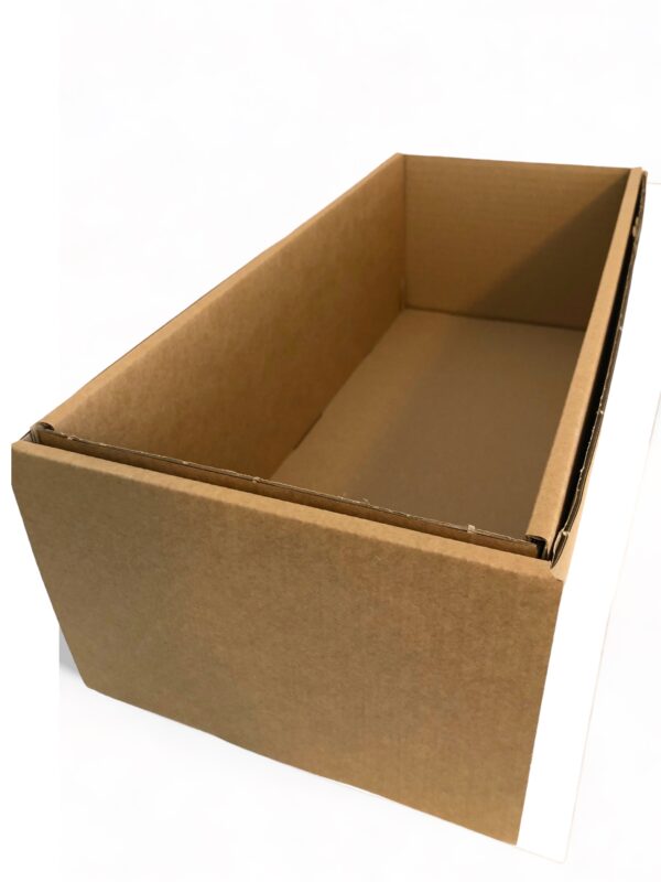 Kartonnen opbergdoos voor prentbriefkaarten / ansichtkaarten, bodem + deksel 405 x 163 x 130 mm