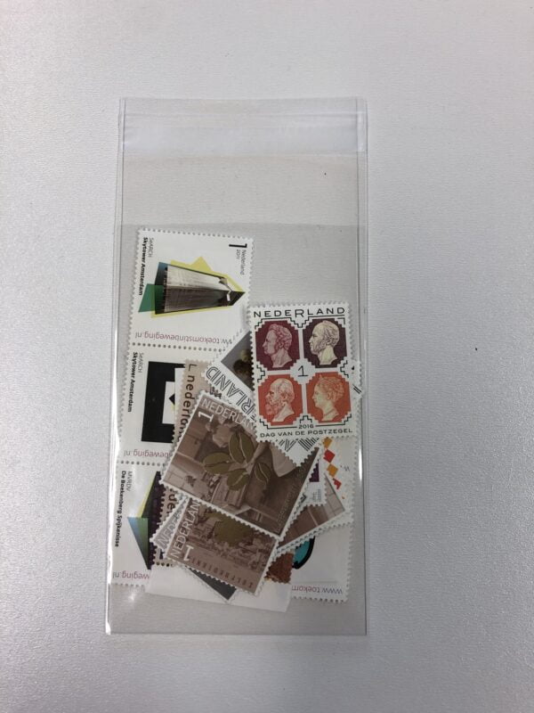 PP beschermhoes met hersluitbare strip afmeting 75 x 120 mm, 1 KG voor o.a.  postzegels, documenten e.d.